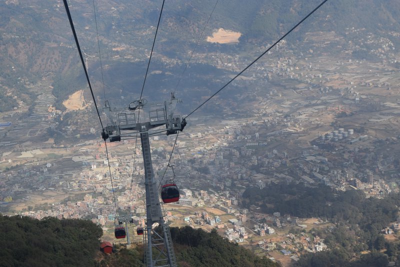 Chandra Giri cable car.JPG