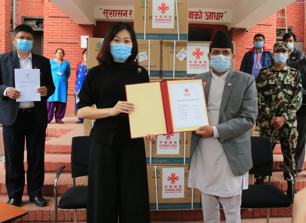 Chinese Ambassador To Nepal Hands Over Medical Materials To Nepal New 