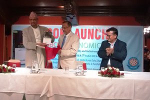 Finance Minister Dr. Mahat Releases Book