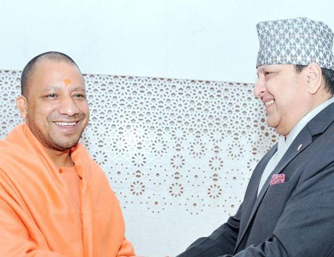 Former Nepal King Gyanendra Calls On Yogi Adityanath New Spotlight Magazine