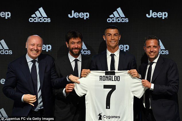 Portugal's Cristiano Ronaldo signs for Juventus from Real Madrid