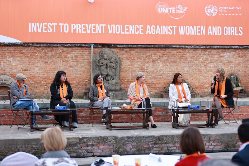 Members of the Panel Discussion of the 16 Day of Activism Campaign discussing on “Invest to Prevent Gender Based Violence during Humanitarian Crisis” (1).JPG