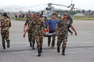 NEPAL SECURITY FORCES: On Rescue Trail