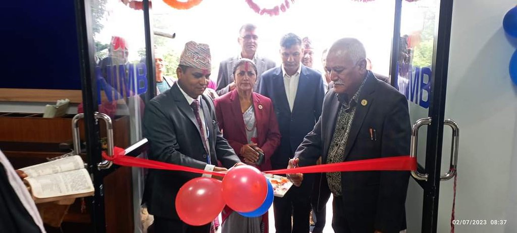 Nepal Investment Mega Bank Opened New Extension Counter In Lumbini   NIMBL Opening Branch.width 1024 