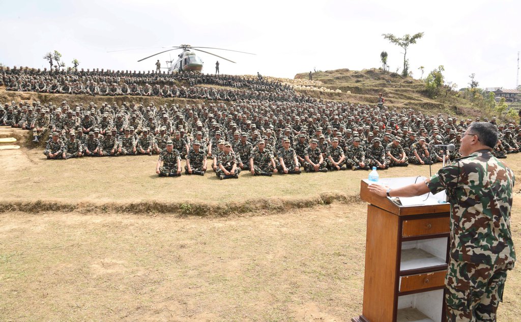 CoAS General Thapa Inspected Field Training Exercise | New Spotlight ...