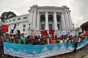 Thousands of people marched demanding bold action and climate justice