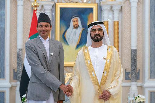 Dhakal Presented The Letters of Credence to UAE Vice President | New ...